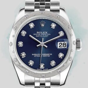 Rolex Oyster Perpetual Datejust (Blue Dial – Diamond Indexes