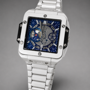 Premium Square Skeleton Dial Ceramic Watch