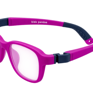 Kids Panda Flexible Purple Kids Eyeglasses